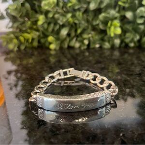 Brighton Silver 'I Love You' Bracelet